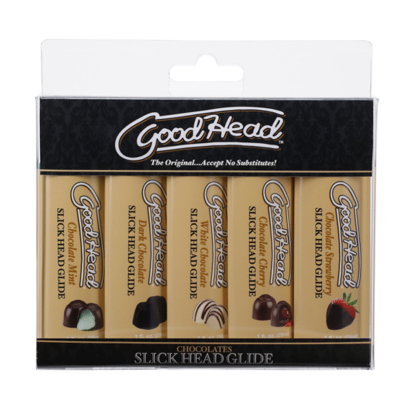 Lubrifiant Doc Johnson GoodHead au chocolat, pack de 5