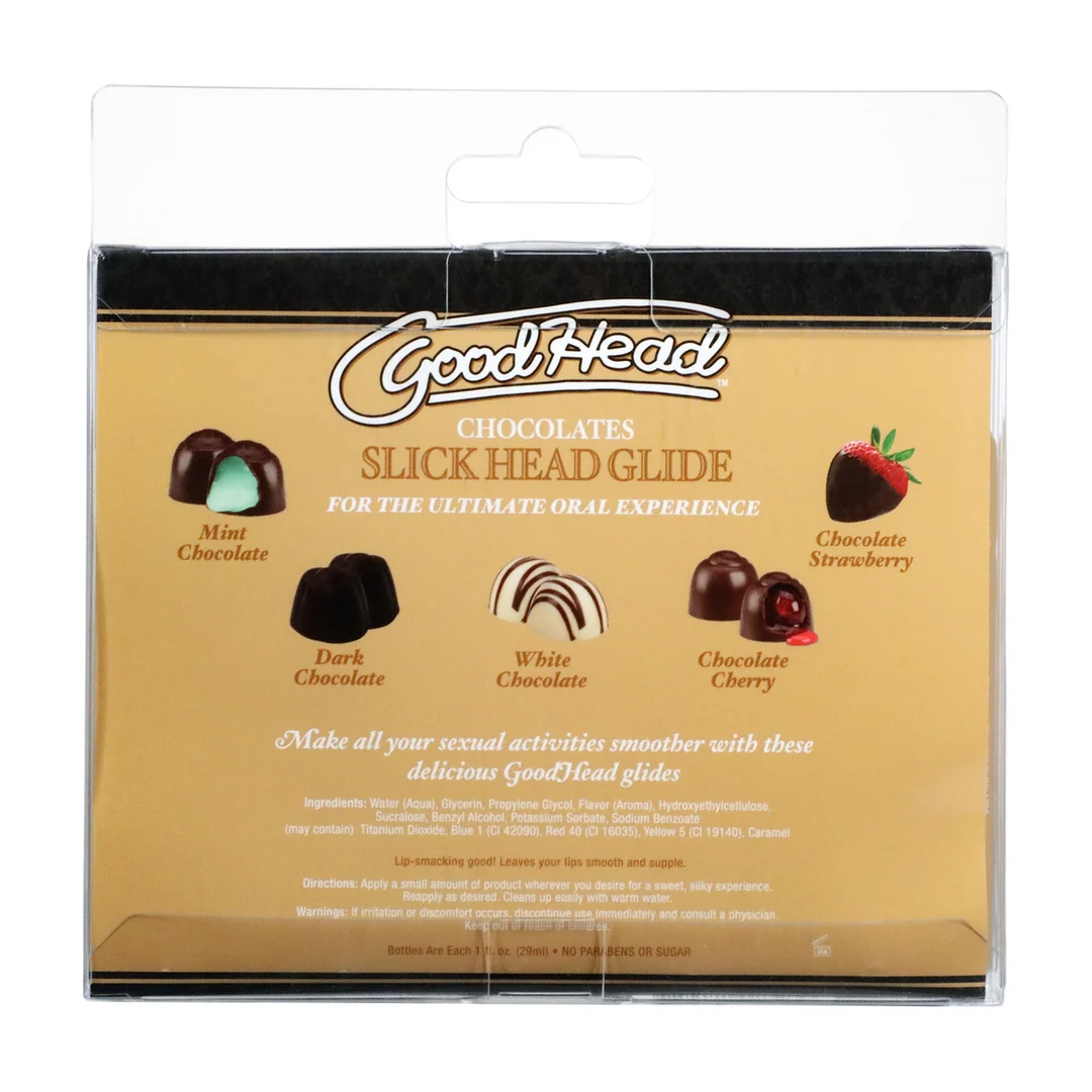 Lubrifiant Doc Johnson GoodHead au chocolat, pack de 5 – Image 2