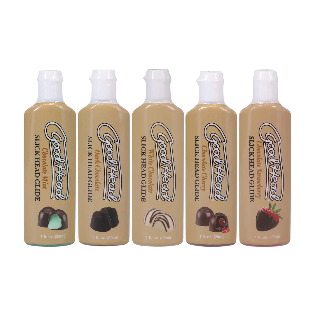 Lubrifiant Doc Johnson GoodHead au chocolat, pack de 5 – Image 3