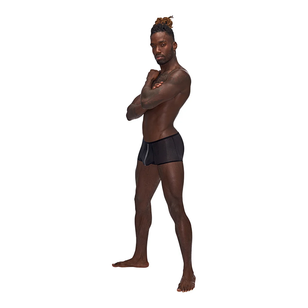 138271BKXL-5 Male Power Landing Strip Mini Short – Image 1
