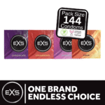 Préservatifs EXS aux saveurs assorties, 144 pièces – Image 2