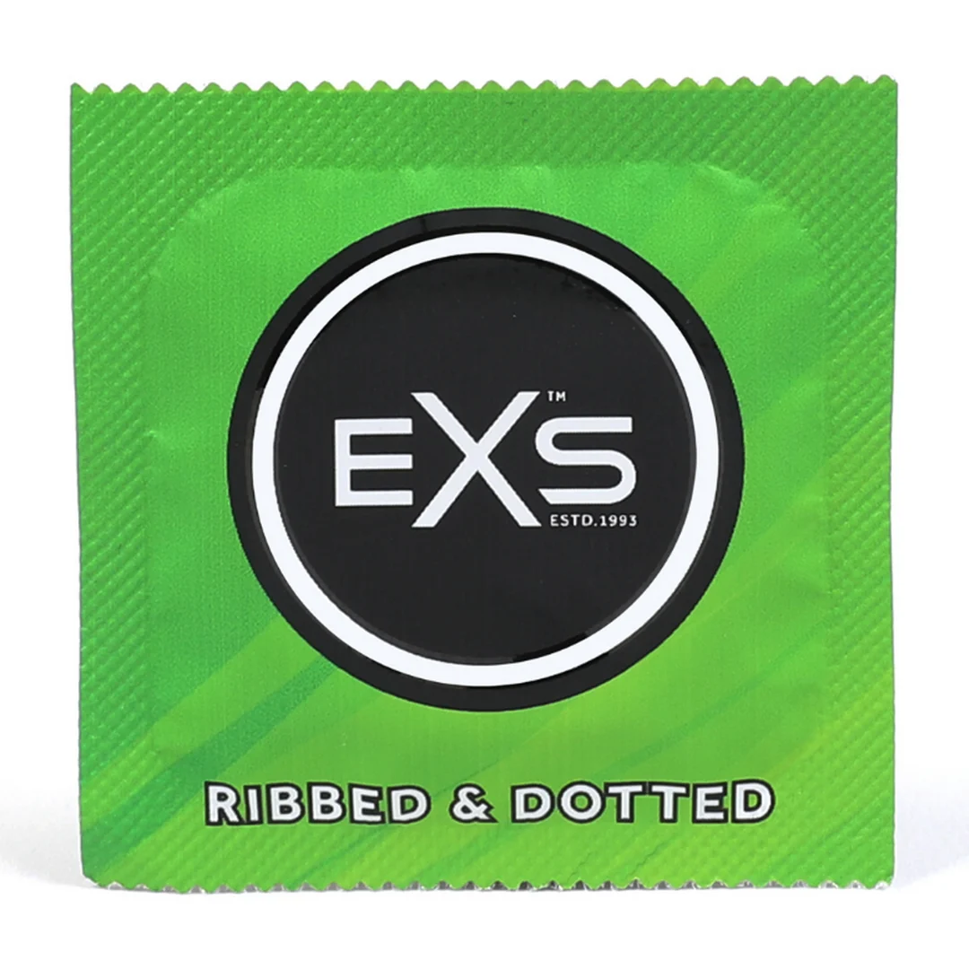 Préservatifs EXS 3 in 1 ribbed, dotted et flared, 144 pièces