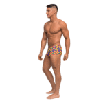 Slip homme sexy avec imprimé Pride et poche Male Power – Image 2