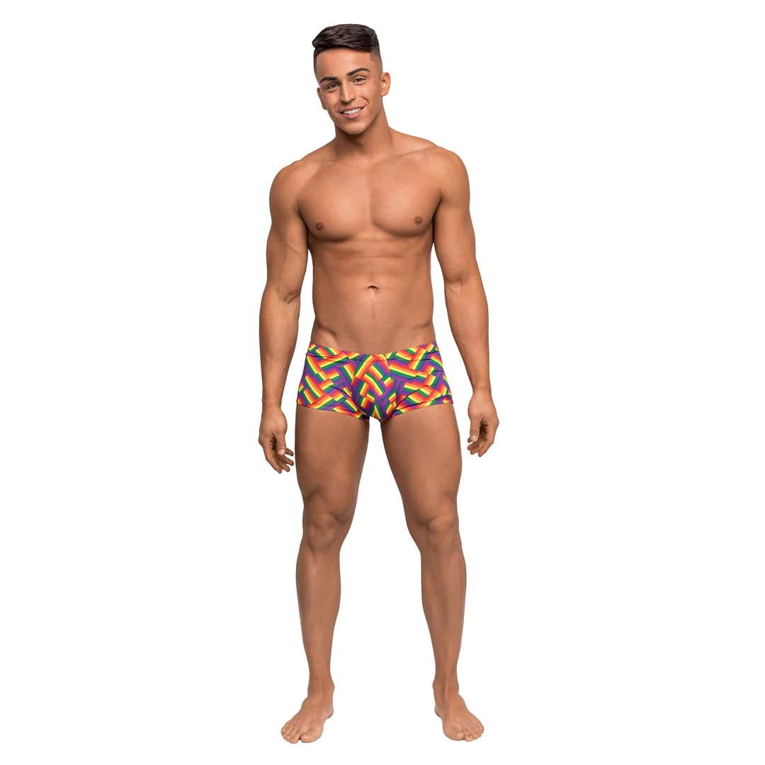 Slip homme sexy avec imprimé Pride et poche Male Power – Image 9