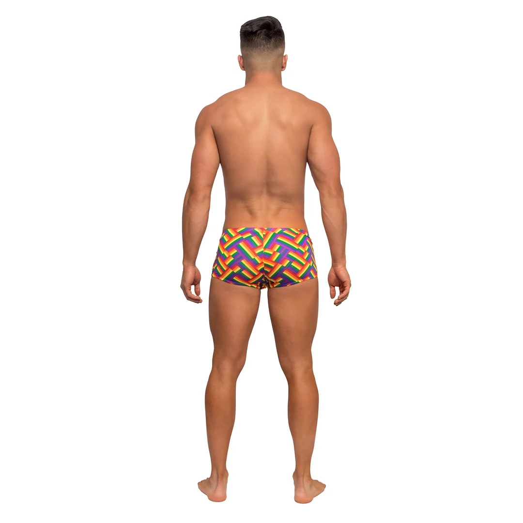 Slip homme sexy avec imprimé Pride et poche Male Power – Image 10