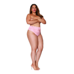 Culotte en dentelle taille haute rose Dreamgirl – Image 22