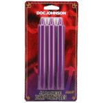 Bougies japonaises à cire dégoulinante violettes