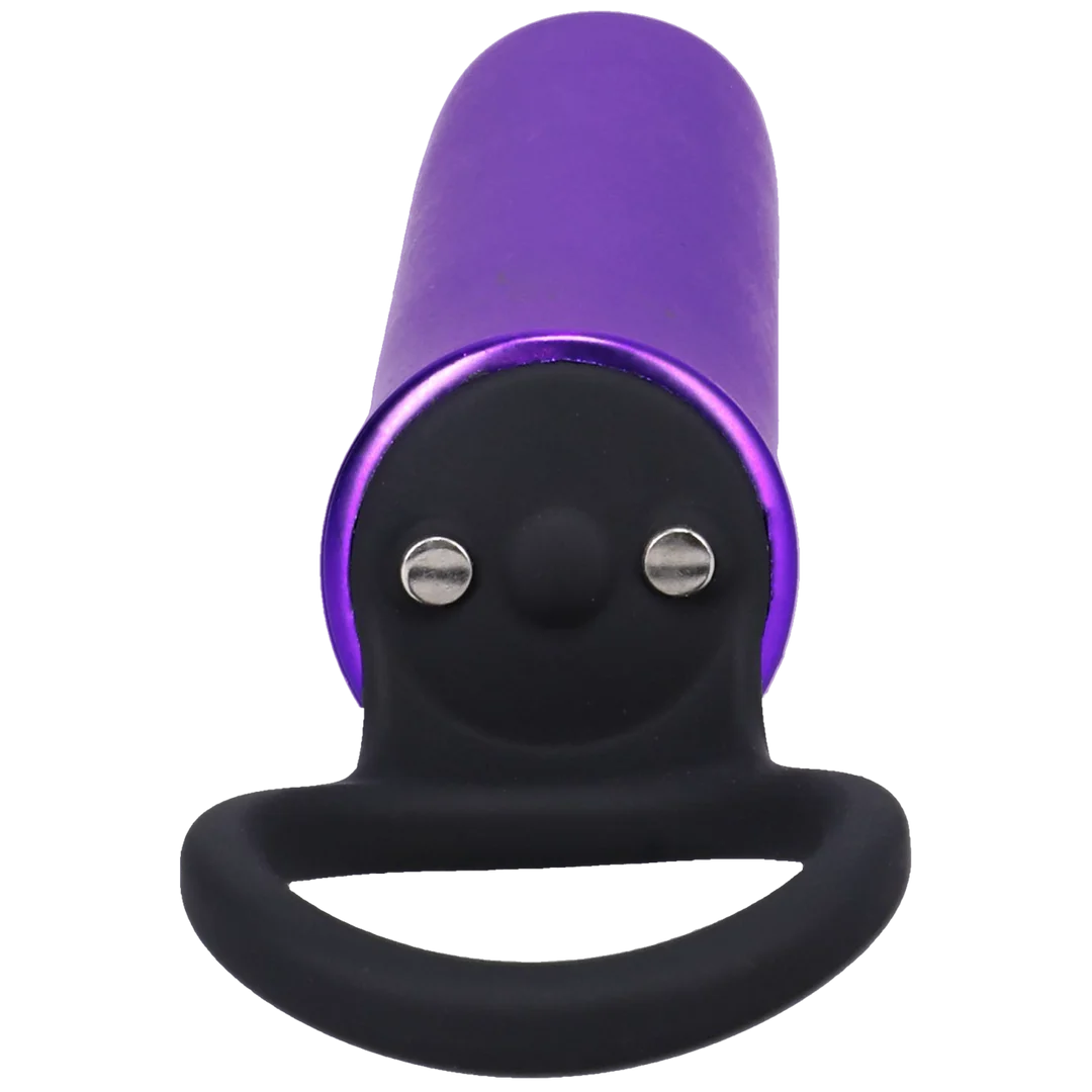 Vibromasseur Doc Johnson Power Play avec anneau de préhension en silicone – Image 2