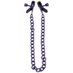 Pinces à tétons BDSM à pression réglable – Pinces à tétons – Violet – Image 4
