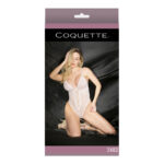 Body échancré en résille diamant avec détail nœud pour silhouettes pulpeuses – Coquette – Image 7