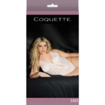 Body échancré en résille diamant avec détail nœud pour silhouettes pulpeuses – Coquette