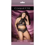 Haut dos nu en résille et shorty booty Coquette