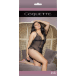 Teddy sexy grande taille avec entrejambe ouvert et détails en dentelle, pour tes courbes – LIN