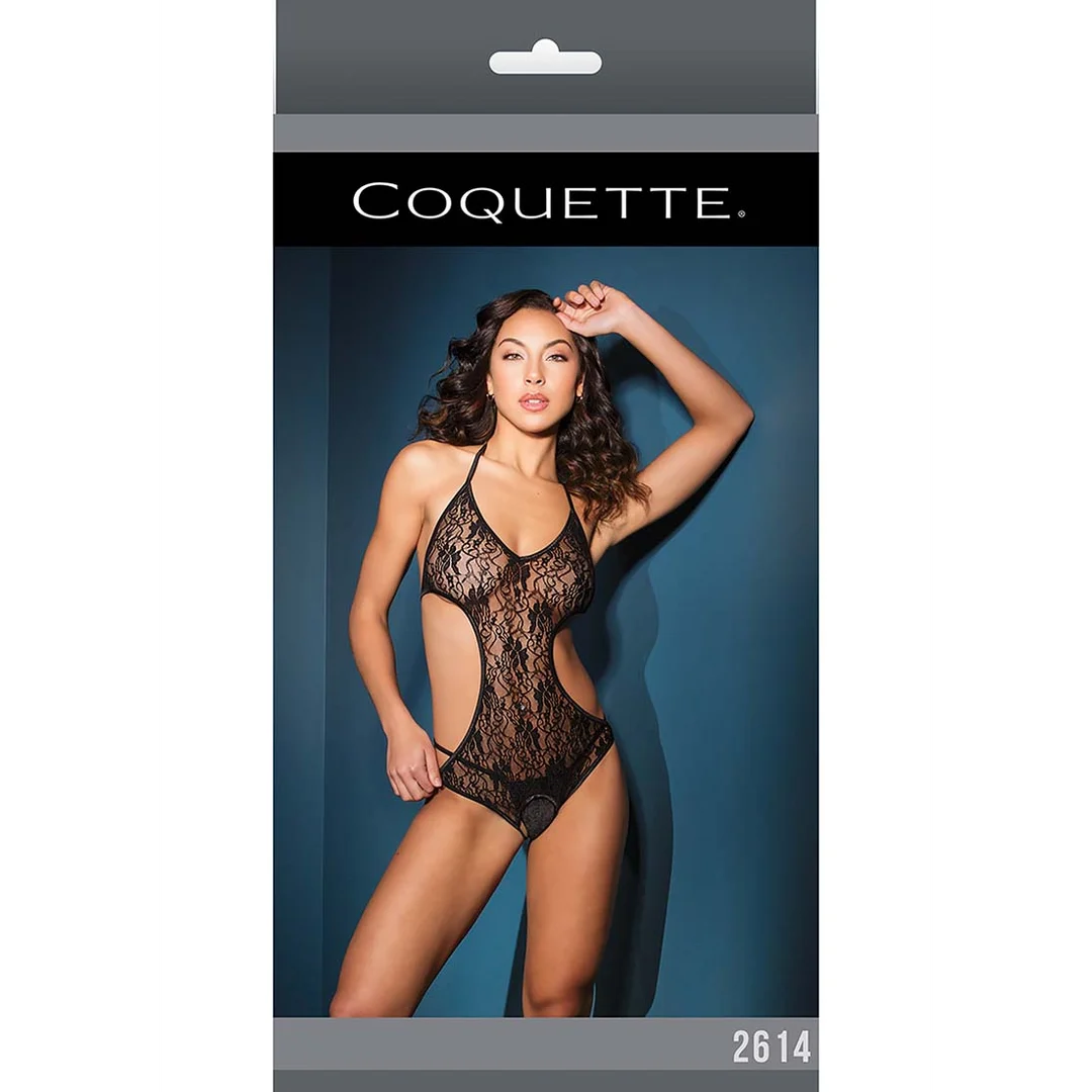 2614BLK-OS-2 Teddy dos nu en dentelle avec ouverture à l’entrejambe pour un look séduisant – LIN – Image 1