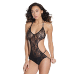Teddy dos nu en dentelle avec ouverture à l’entrejambe pour un look séduisant – LIN – Image 3