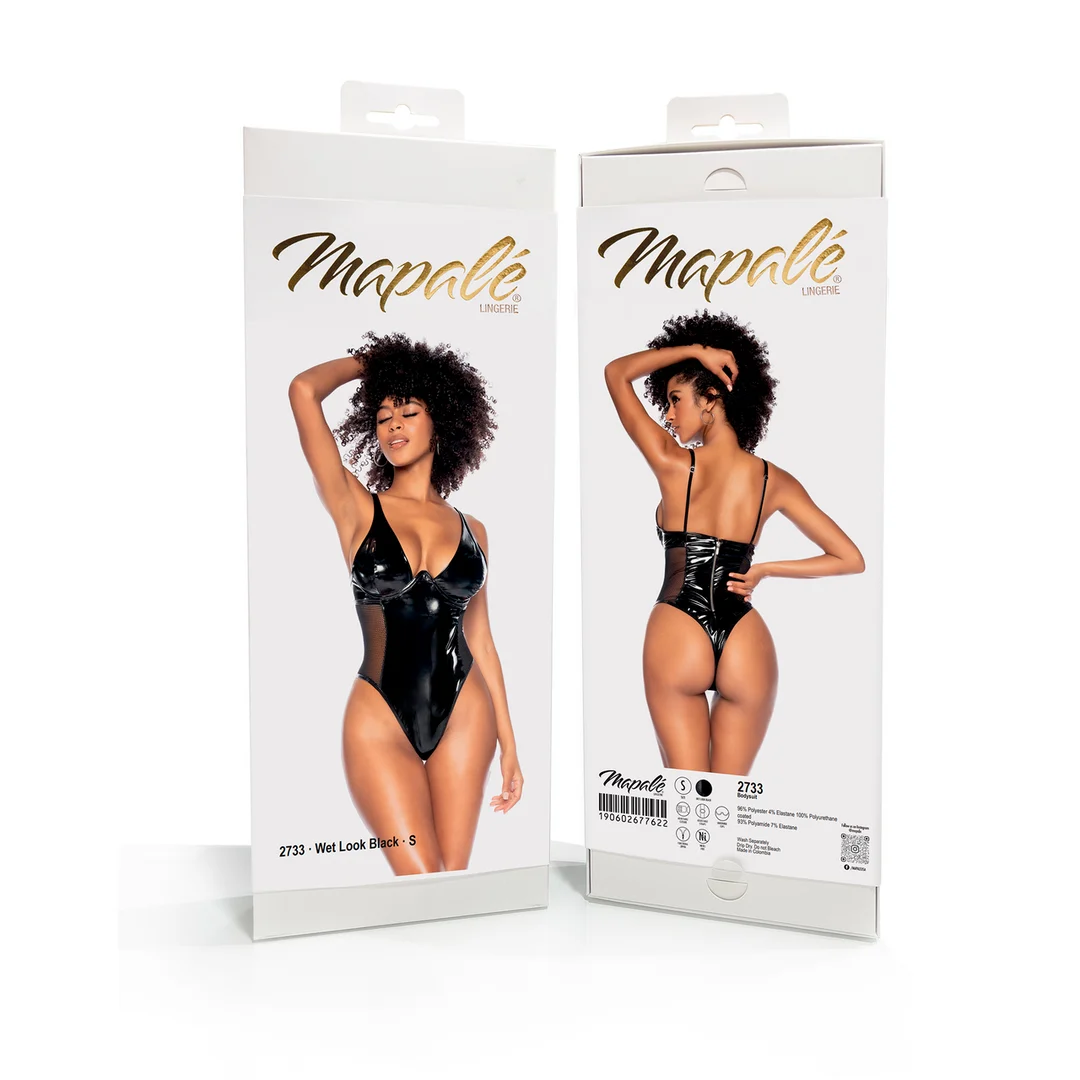 Body Mapalé noir effet wetlook – Image 9