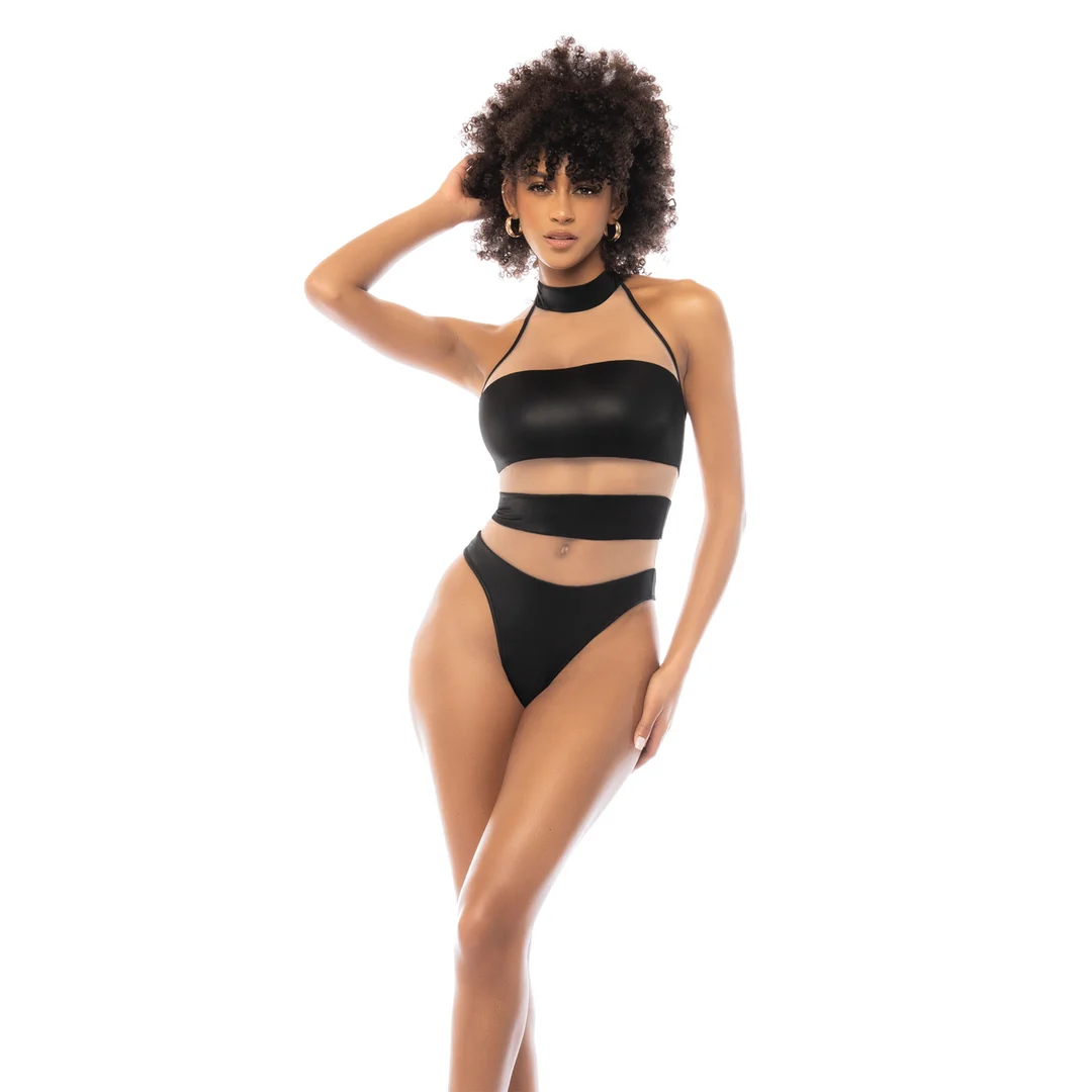 Body dos nu Mapalé à effet cuir – Image 16