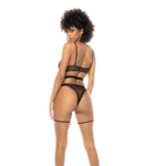 Body effet vinyle avec effet cuir et tulle, lingerie sensuelle pour tes tenues de soirée – LIN – Image 7