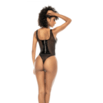 Body en vinyle et tulle transparent pour un look audacieux - SexyPlus – Image 20