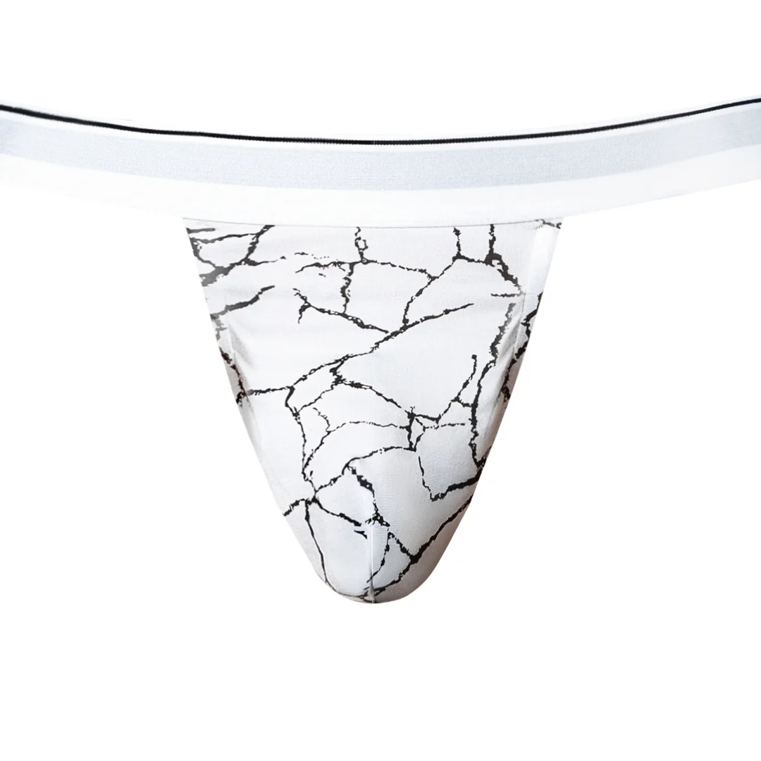 Jock Male Power à imprimé marbre blanc – Image 3