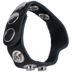 Bague pénienne Doc Johnson The Leather 5 Snap – Image 2