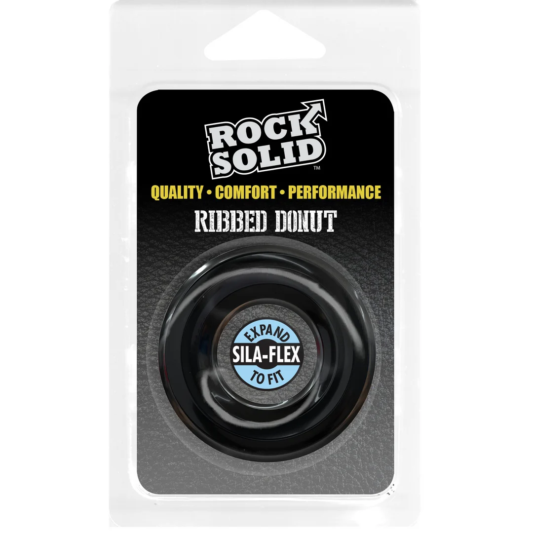 Cockring Doc Johnson Ribbed Donut – Image 1