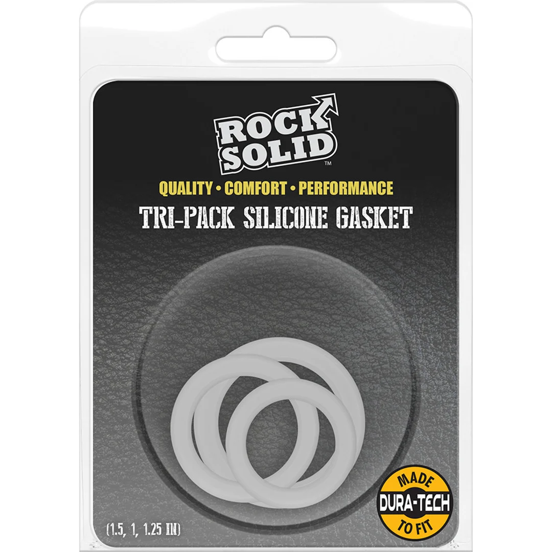 3700-56-CD-2 Set d'anneaux péniens en silicone Doc Johnson The Gasket – Image 1