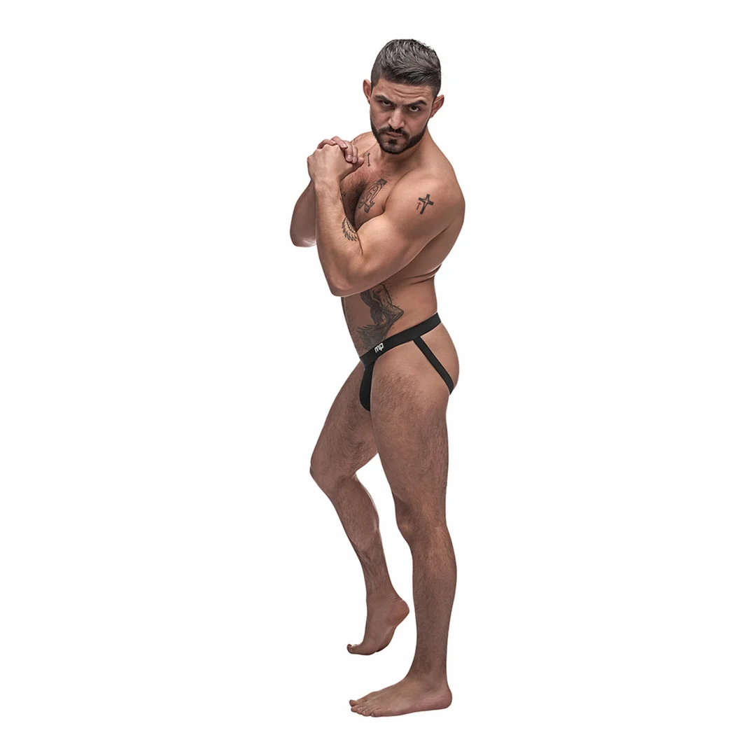 392257BKSM-5 Jockstrap homme avec poche de maintien et effet liftant pour une silhouette athlétique – Male Power – Image 1