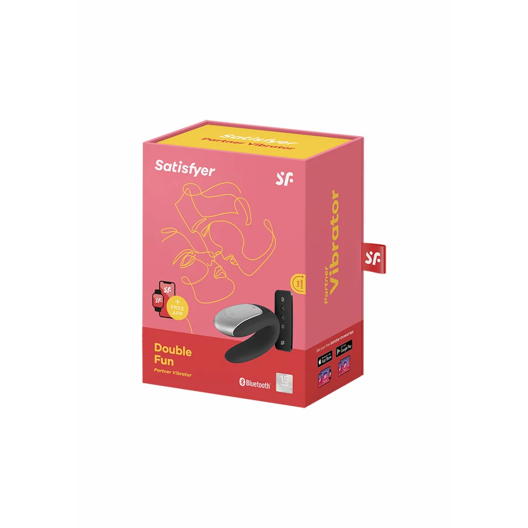 Vibromasseur duo avec télécommande : Partner Vibrator - Noir – Image 1