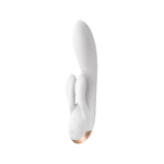 Vibromasseur rabbit Satisfyer, contrôlé par application et rechargeable, Satisfyer blanc – Image 3