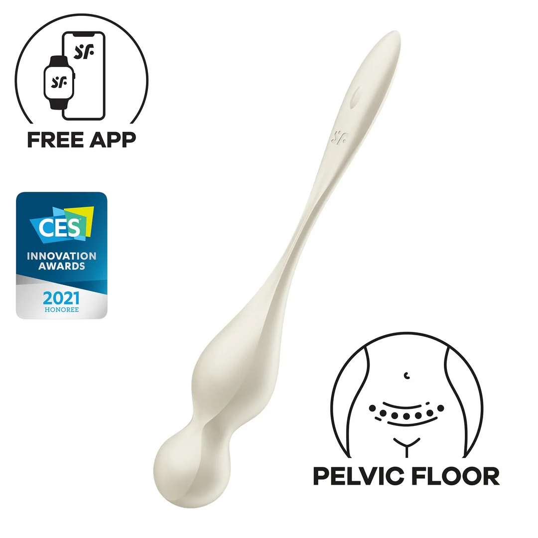 Satisfyer Love Birds 1, entraîneur du plancher pelvien, blanc – Image 5