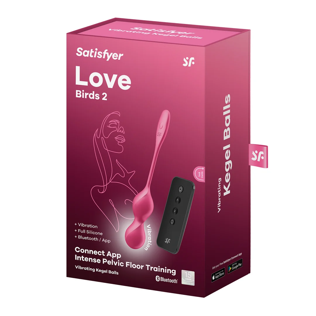 4002941-2 Sextoy pour couples avec télécommande, Love Birds 2, exercices de Kegel et stimulation du point G, rose – Image 1