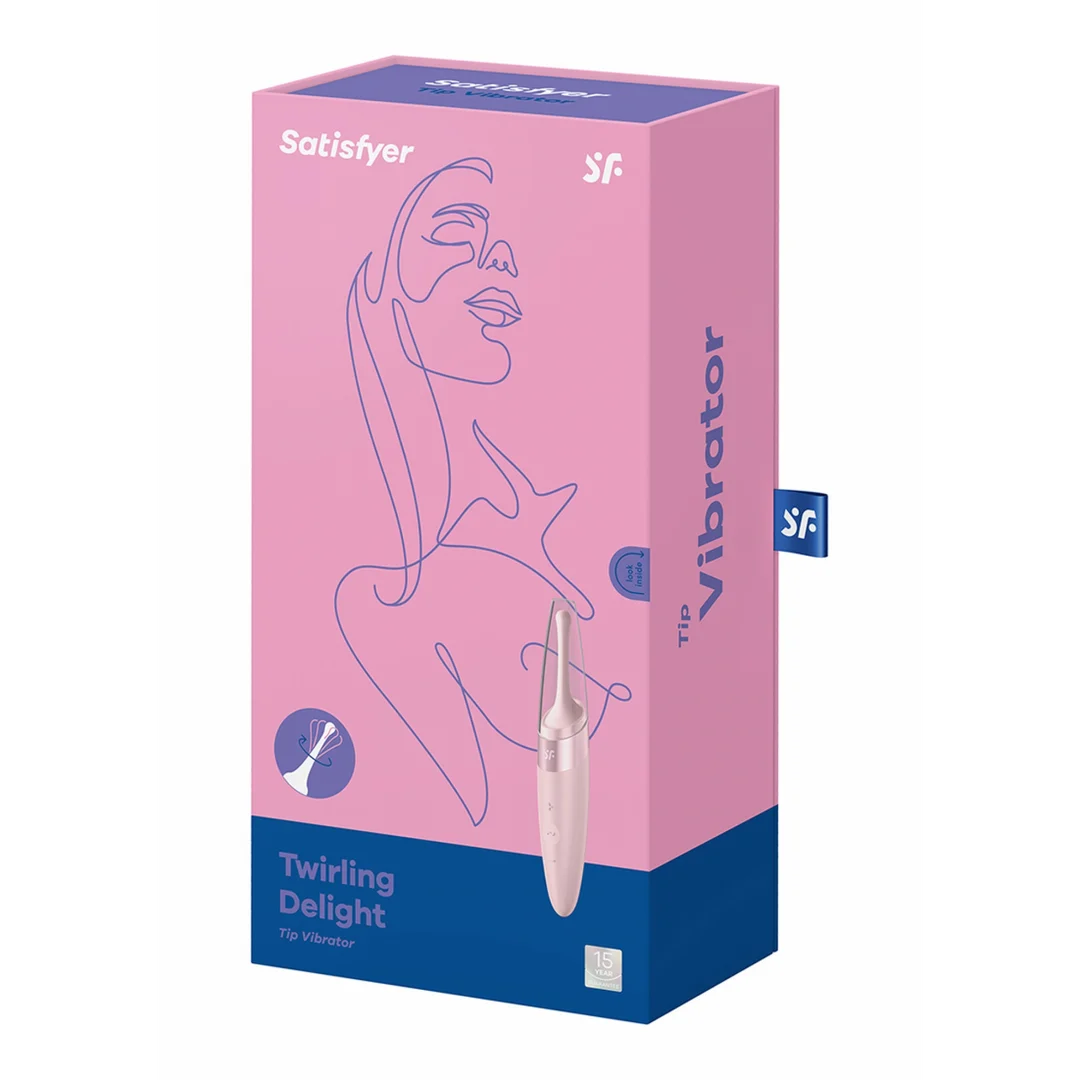 Vibromasseur Satisfyer Bullet à embout rotatif · vieux rose – Image 1