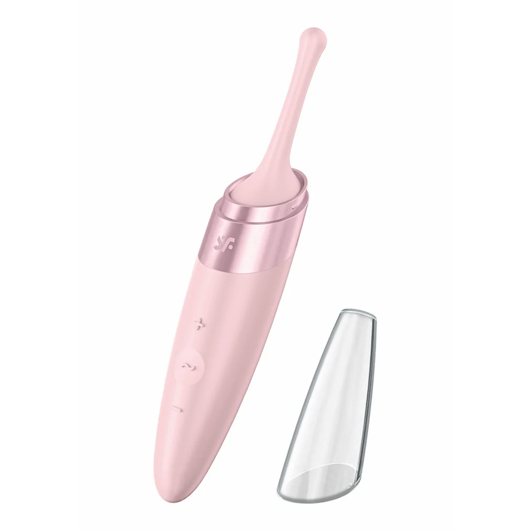 Vibromasseur Satisfyer Bullet à embout rotatif · vieux rose – Image 2