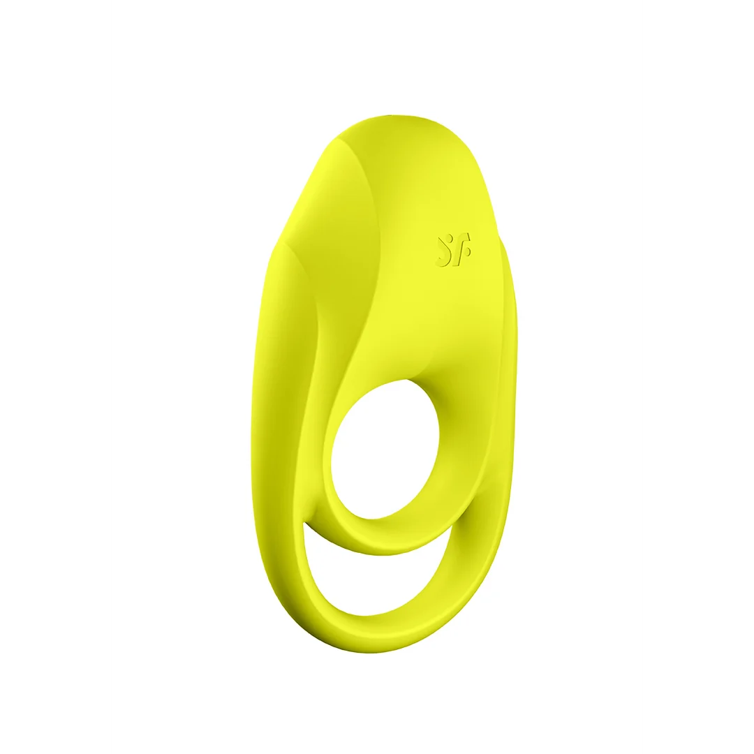 Anneau pénien vibrant avec stimulateur clitoridien – Spectaculaire – Anneau pénien vibrant double – Vert néon – Image 4