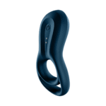 Anneau pénien vibrant avec stimulation supplémentaire | Epic Duo Ring | Anneau pénien vibrant à double anneau | Bleu foncé – Image 5
