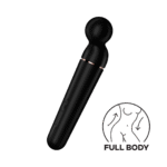 Vibromasseur wand Satisfyer, 10 modes et 6 intensités, Satisfyer noir et or rose – Image 2