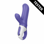 Vibromasseur rabbit Satisfyer pour stimuler simultanément le point G et le clitoris – Satisfyer, violet