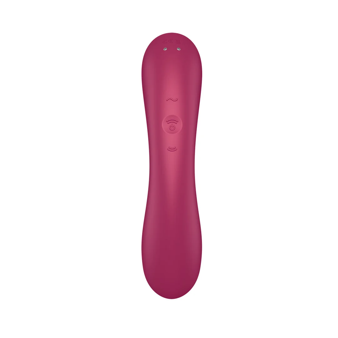 Satisfyer vibromasseur double avec Air Pulse – rouge – Image 4