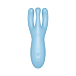Vibromasseur à poser bleu Satisfyer Threesome 4Plus avec application – Image 2
