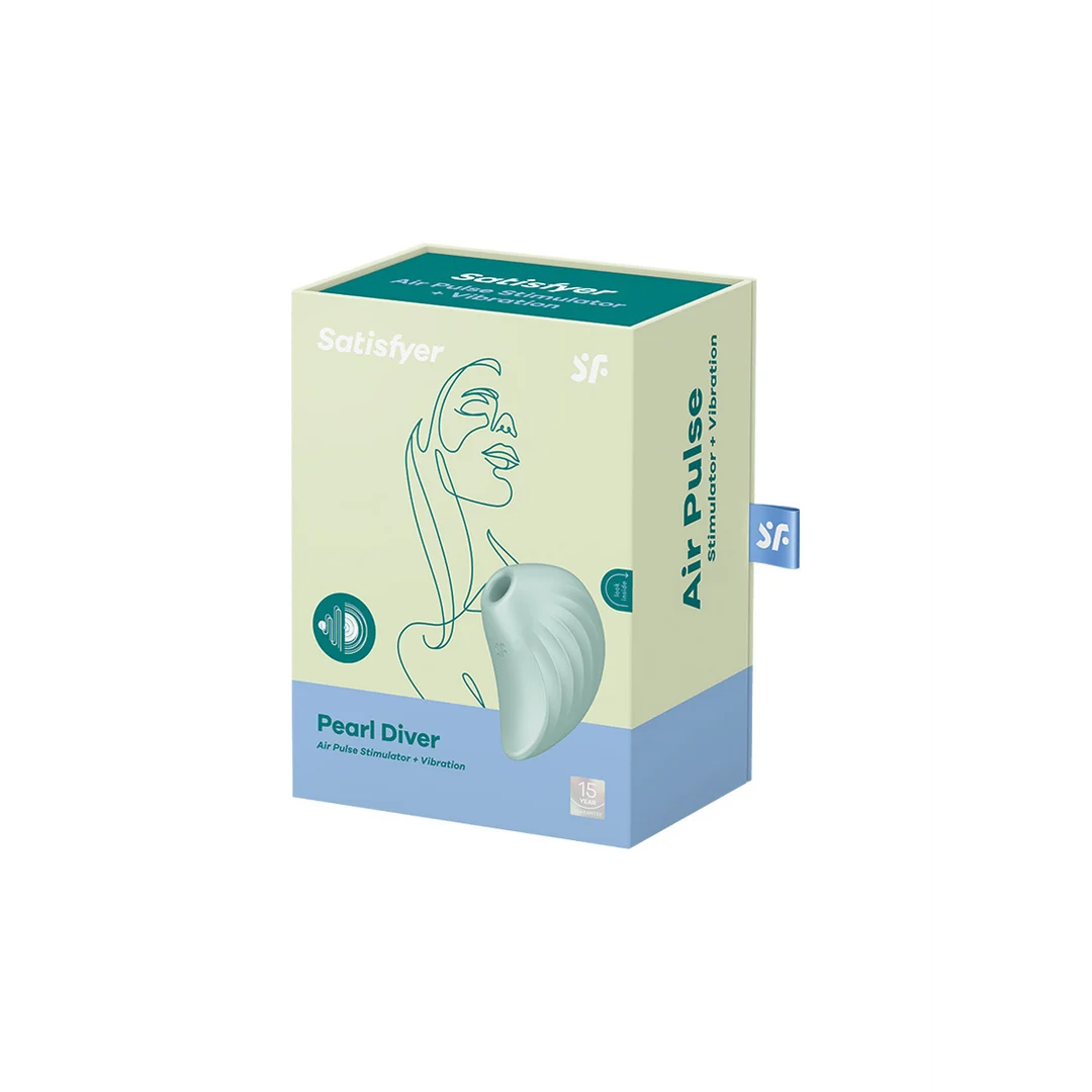 4037233-2 Satisfyer Stimulateur clitoridien à 11 modes d'ondes de pression – Menthe – Image 1