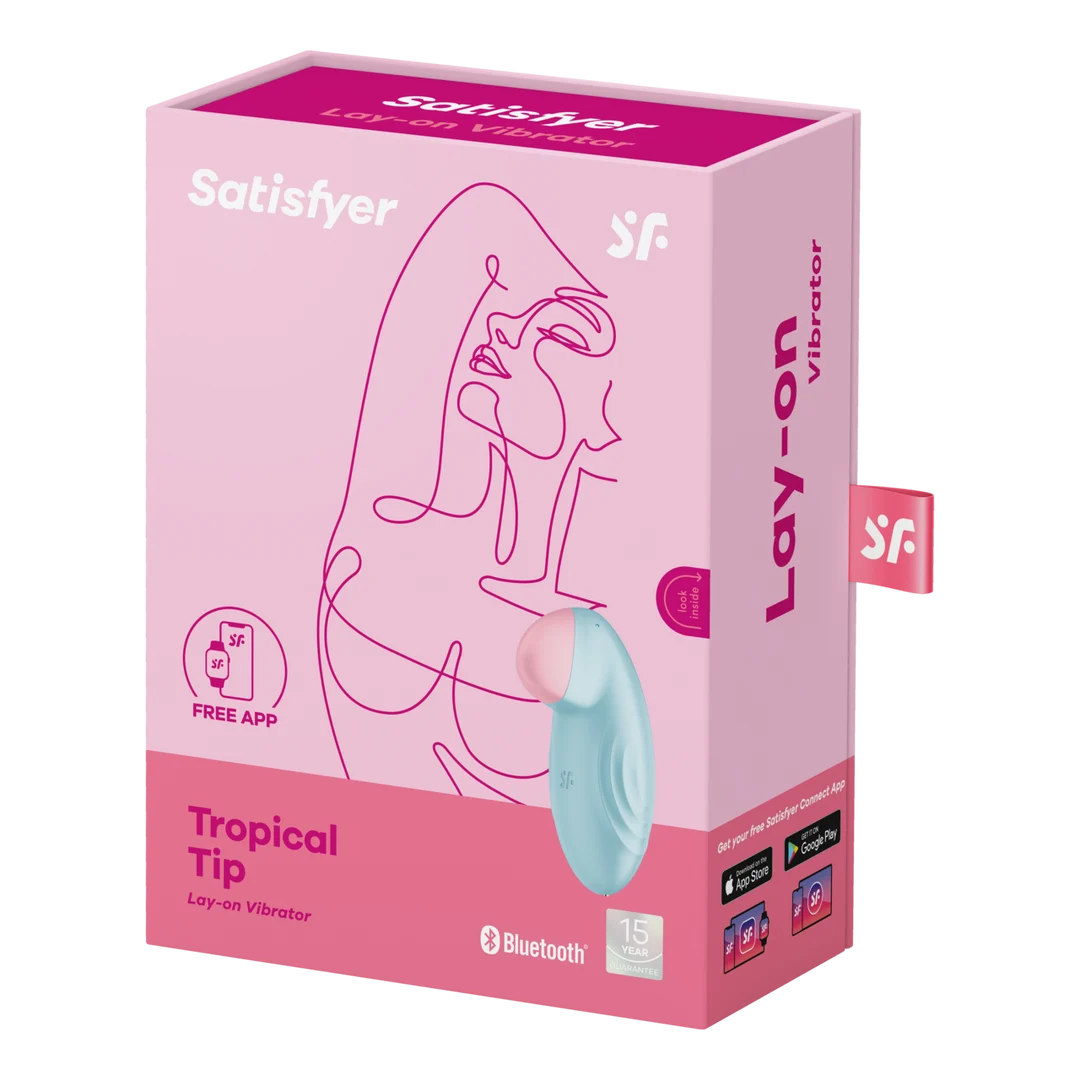 Vibromasseur à poser Satisfyer à pointe effilée – Tropical Tip – Image 1