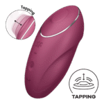 Satisfyer vibromasseur clitoridien avec 11 programmes de tapotement et de vibration – Tap et Climax 1 – Image 5
