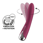 Vibromasseur point G Satisfyer à tête rotative – Spinning Vibe 1 – Image 5