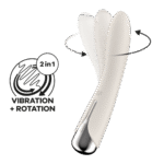 Vibromasseur point G Satisfyer à tête rotative – Spinning Vibe 1 – Image 17