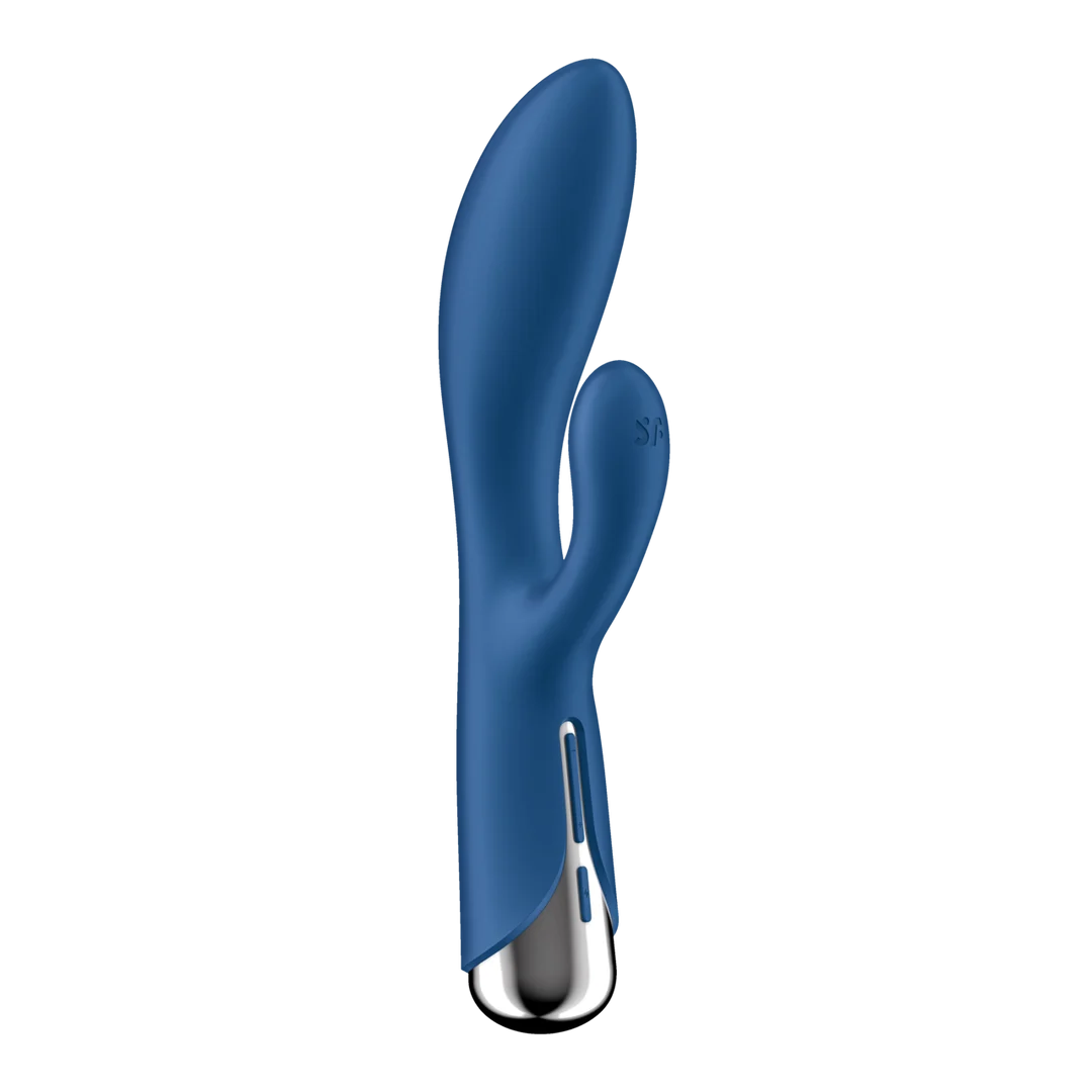 Vibromasseur rabbit Satisfyer : tête rotative et vibrations puissantes, bleu – Image 3