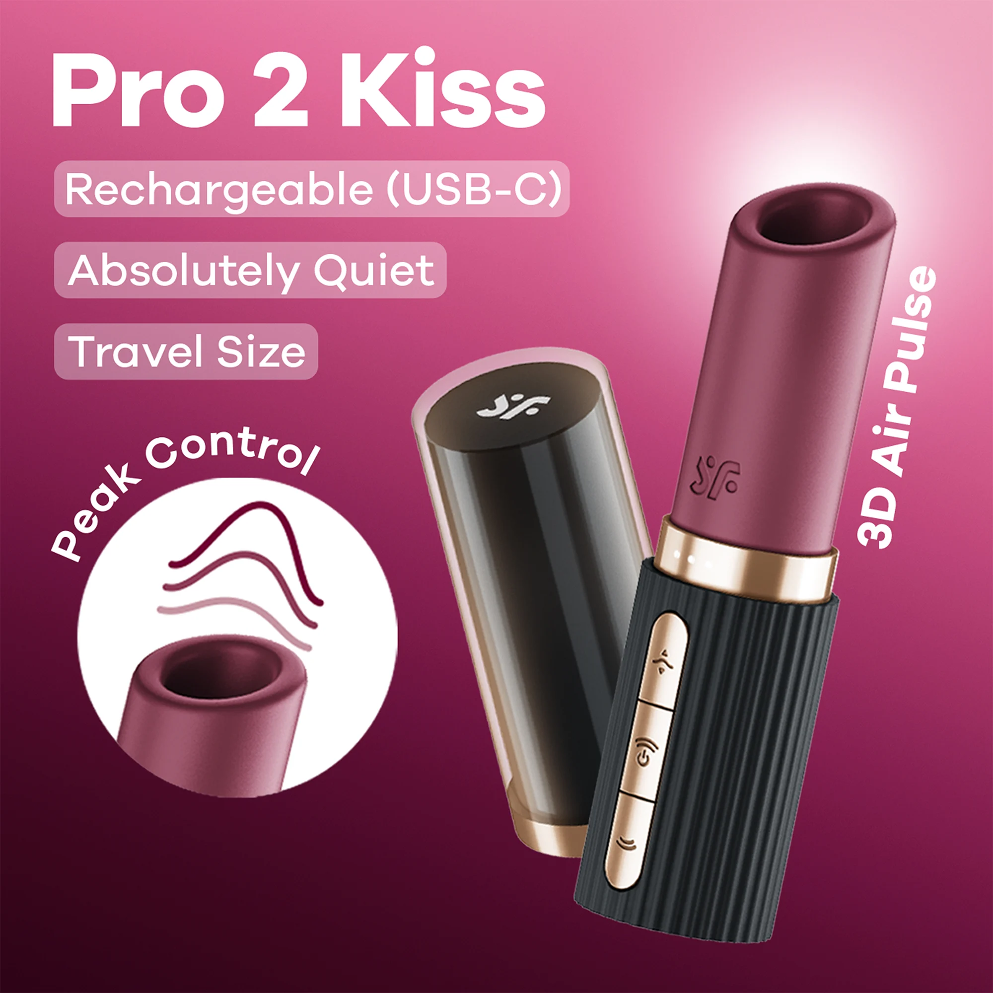Satisfyer Pro 2 Kiss stimulateur à air violet – Image 5