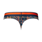 Male Power tanga à imprimé marbré blanc – Image 15