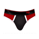 Male Power Panel Thong L/XL noir et rouge – Image 16