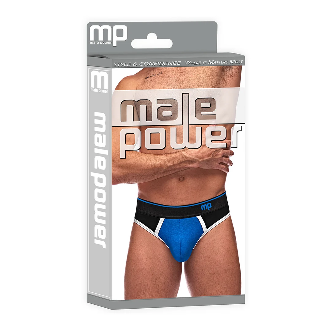 Male Power Panel Thong L/XL noir et rouge – Image 7
